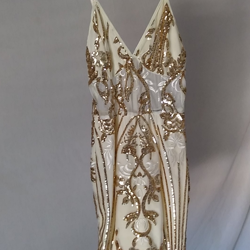 Gold Sequin Bodycon Dress